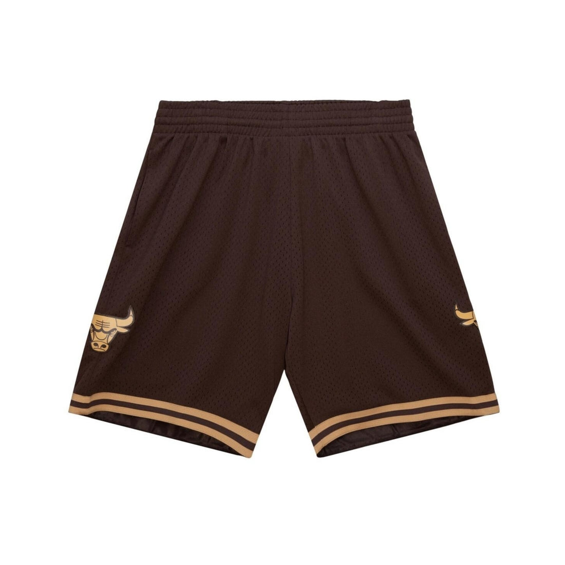 Mitchell & Ness Men's Brown Chicago Bulls 1997-98 Hardwood Classics Lux Swingman Shorts