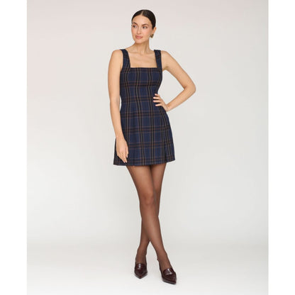 Avec Les Filles Women's Sleeveless Plaid Mini Dress