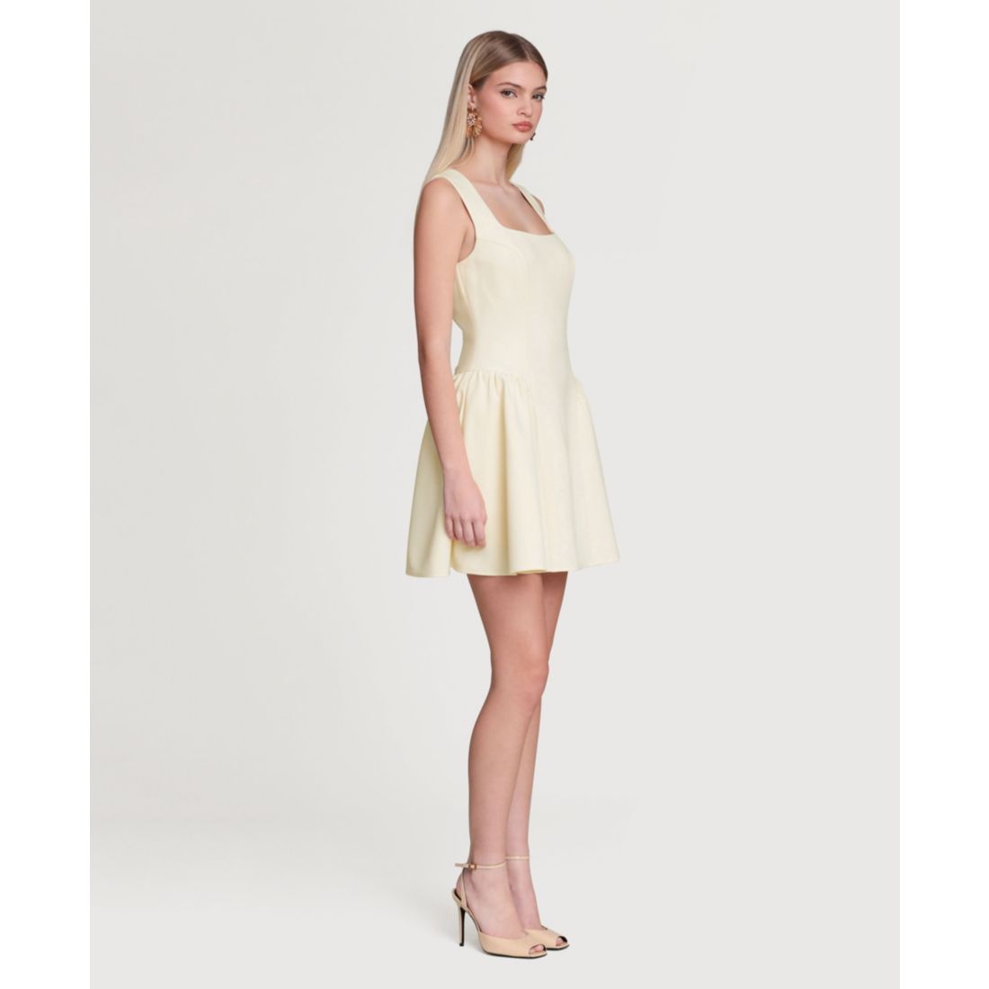 Avec Les Filles Women's Hip Flounce Mini Dress