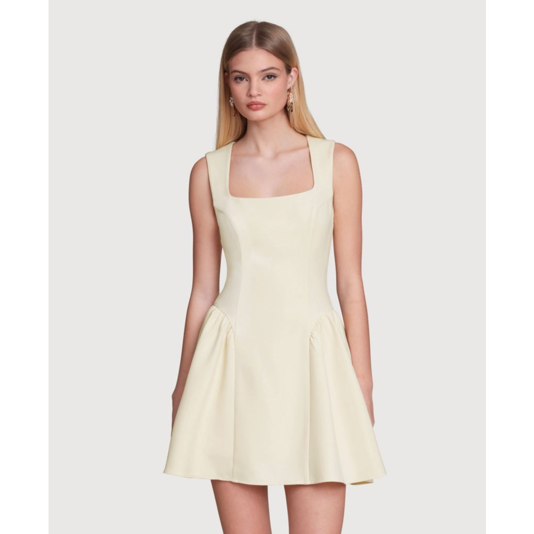 Avec Les Filles Women's Hip Flounce Mini Dress