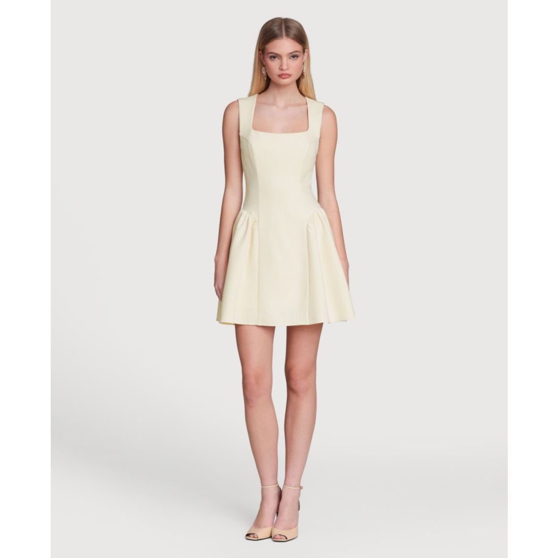 Avec Les Filles Women's Hip Flounce Mini Dress