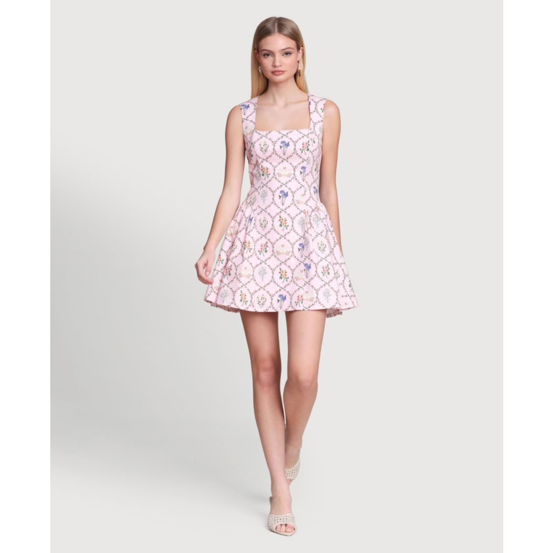 Avec Les Filles Women's Hip Flounce Mini Dress
