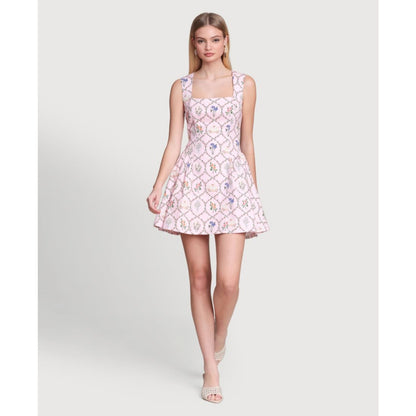 Avec Les Filles Women's Hip Flounce Mini Dress