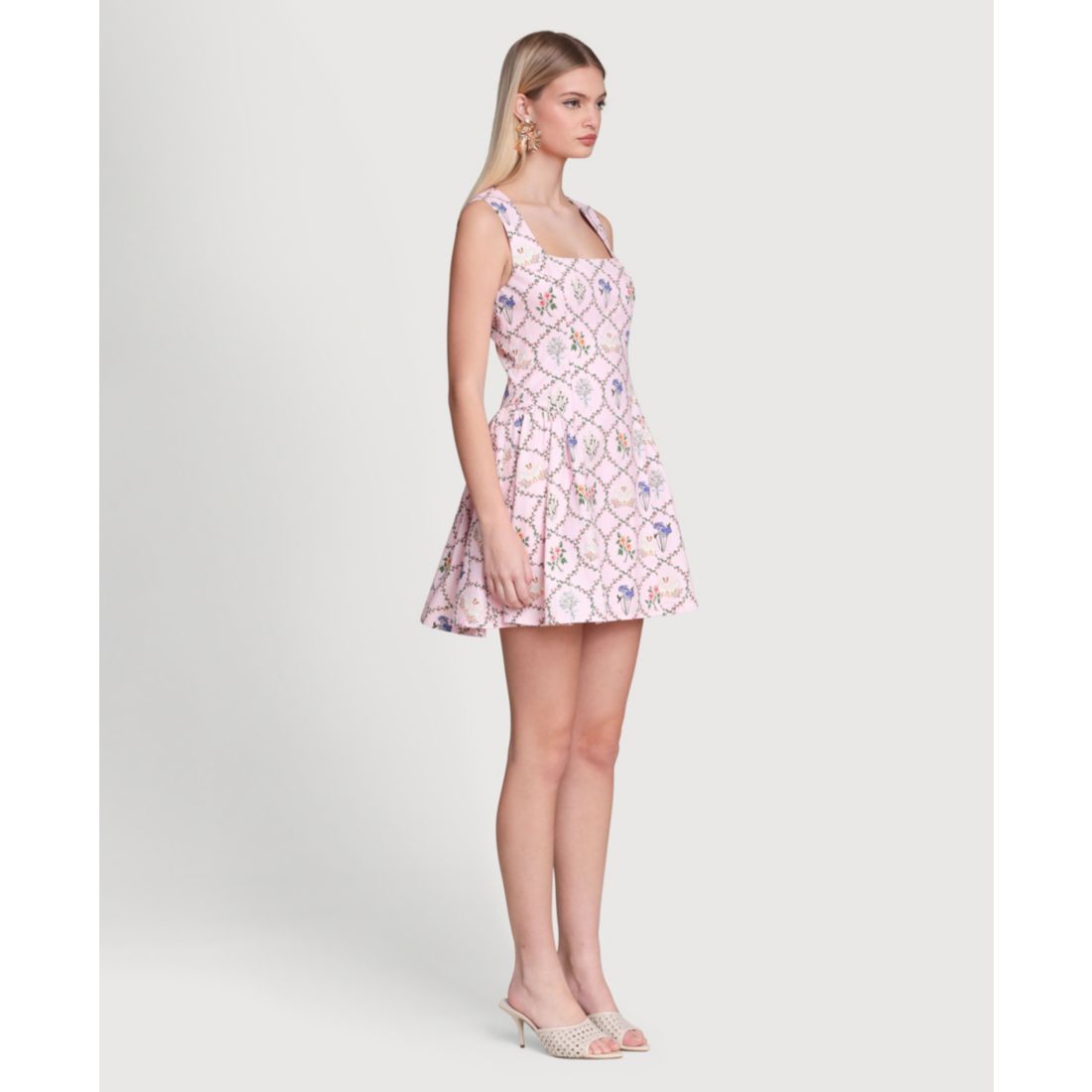 Avec Les Filles Women's Hip Flounce Mini Dress