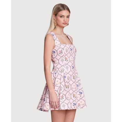 Avec Les Filles Women's Hip Flounce Mini Dress