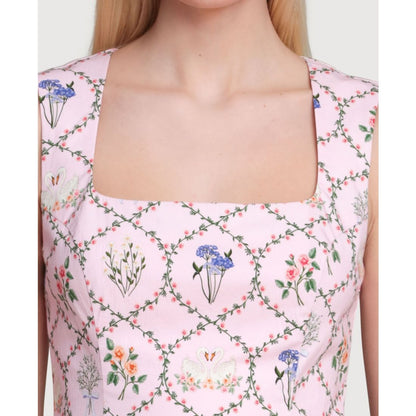 Avec Les Filles Women's Hip Flounce Mini Dress