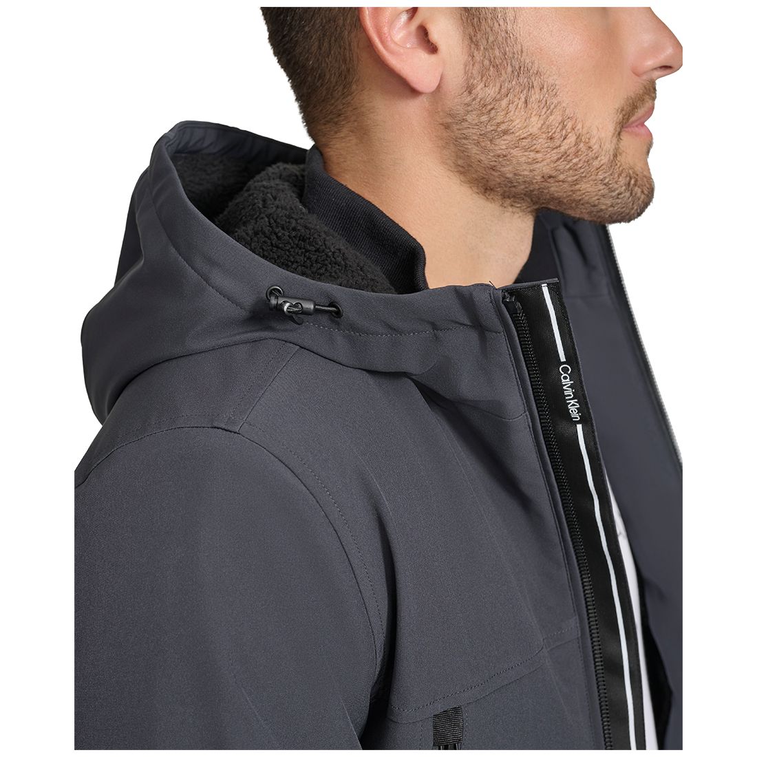 Calvin Klein Men's Sherpa Lined Infinite Stretch Soft Shell Jacket