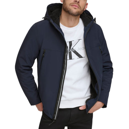 Calvin Klein Men's Sherpa Lined Infinite Stretch Soft Shell Jacket