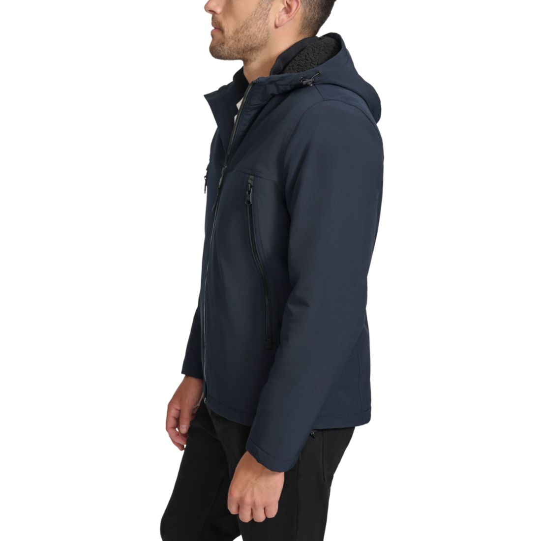 Calvin Klein Men's Sherpa Lined Infinite Stretch Soft Shell Jacket