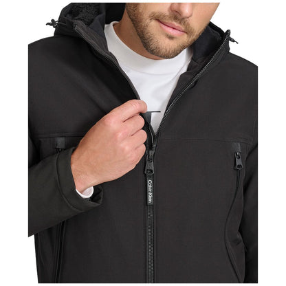 Calvin Klein Men's Sherpa Lined Infinite Stretch Soft Shell Jacket