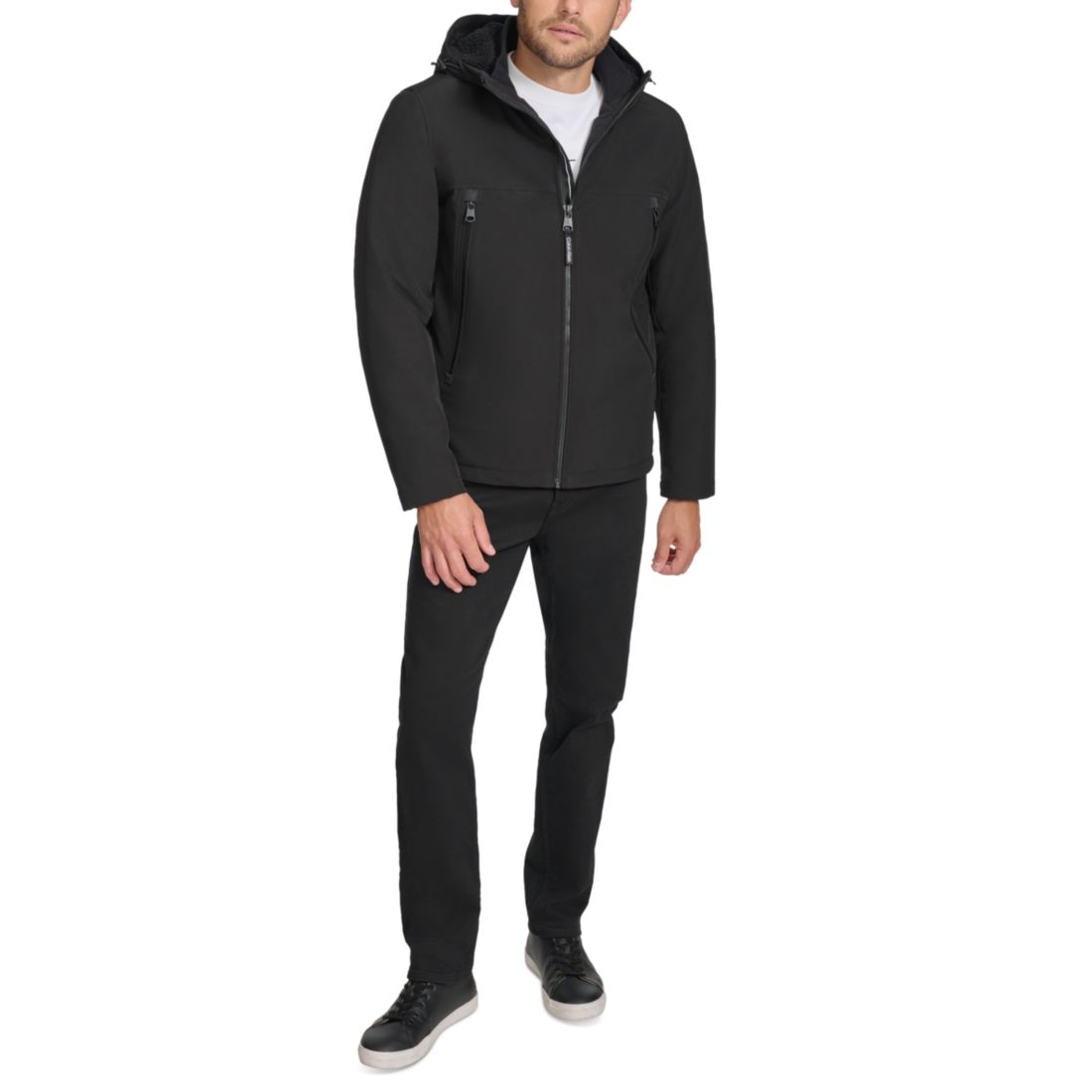 Calvin Klein Men's Sherpa Lined Infinite Stretch Soft Shell Jacket