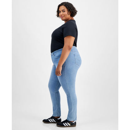 Levi's Trendy Plus Size 314 Mid-Rise Shaping Straight-Leg Jeans