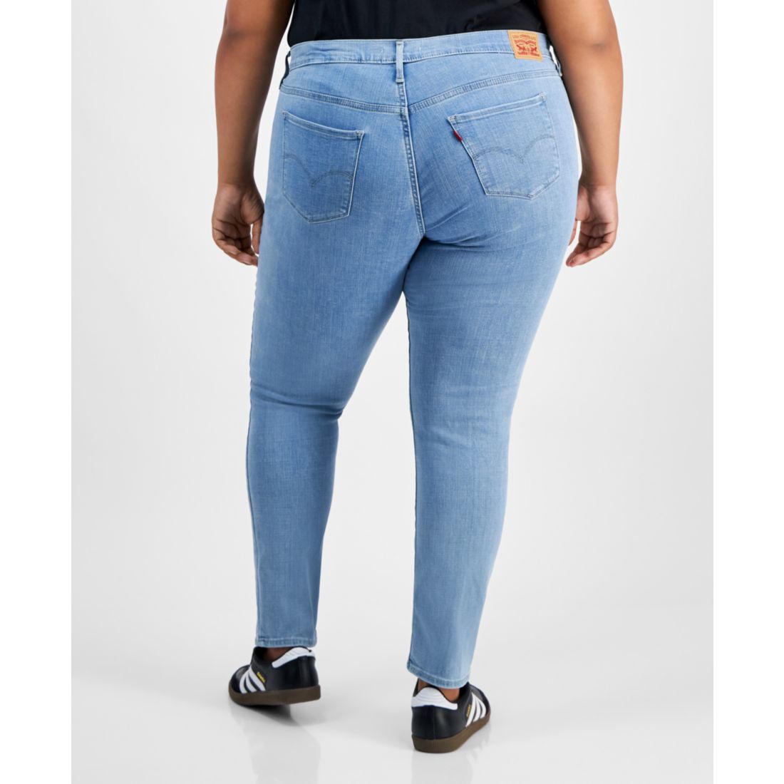 Levi's Trendy Plus Size 314 Mid-Rise Shaping Straight-Leg Jeans