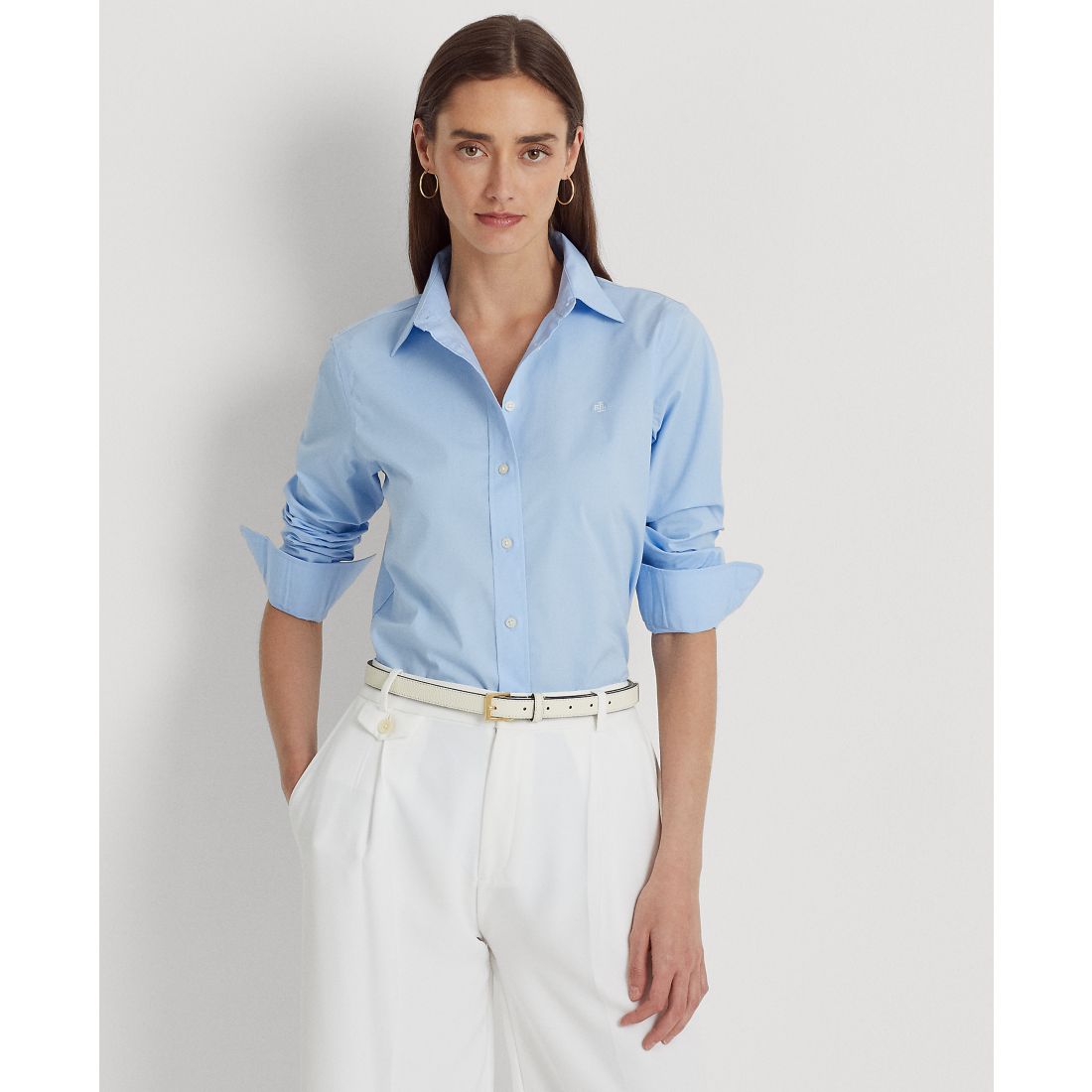 Lauren Ralph Lauren Petite Non-Iron Straight-Fit Shirt
