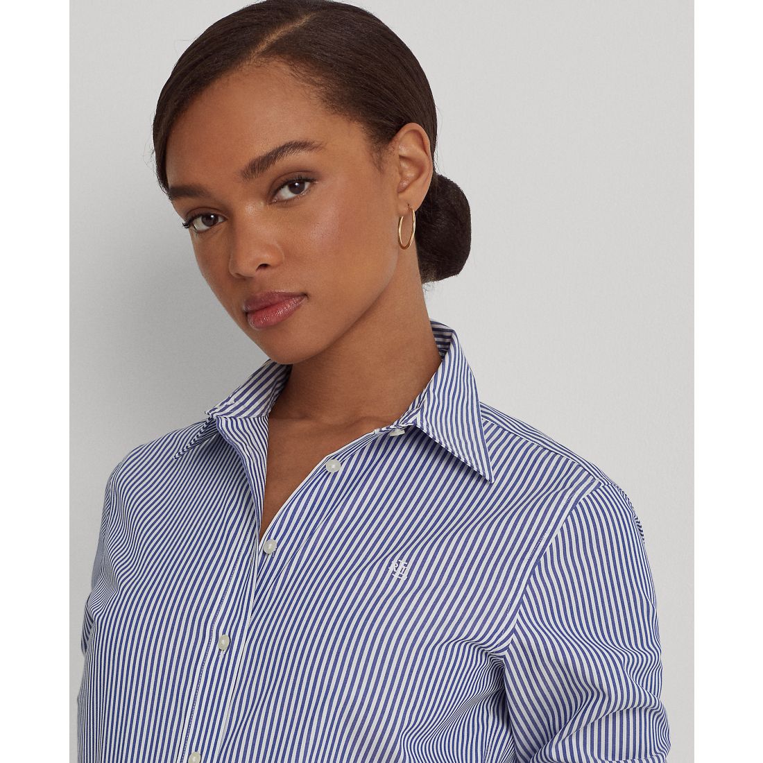 Lauren Ralph Lauren Petite Non-Iron Straight-Fit Shirt