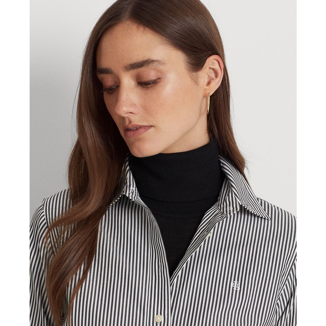 Lauren Ralph Lauren Petite Non-Iron Straight-Fit Shirt