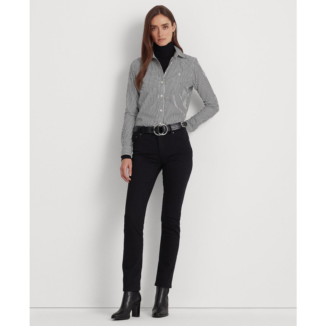 Lauren Ralph Lauren Petite Non-Iron Straight-Fit Shirt