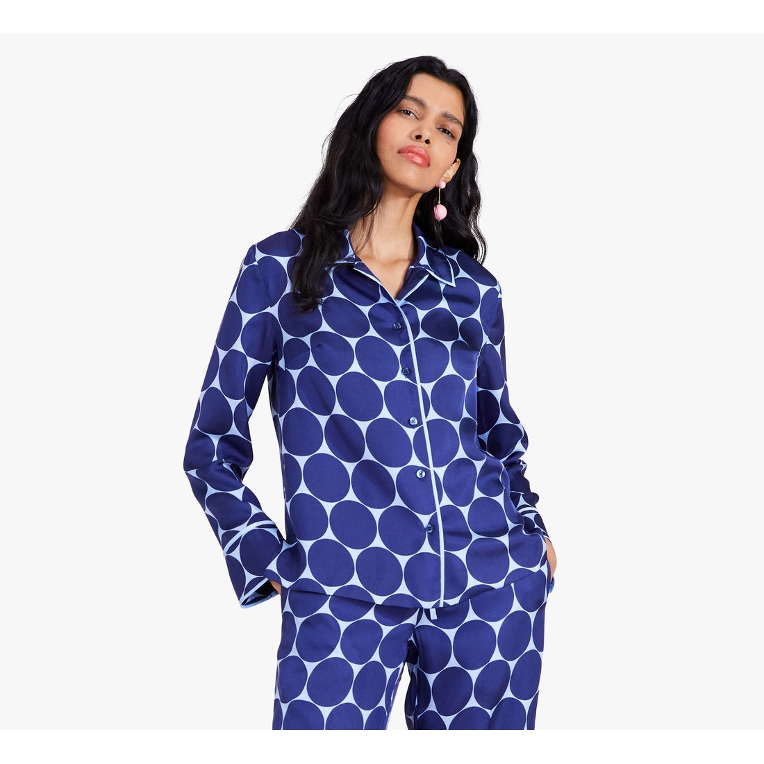 Joy Dot Silk Twill Shirt