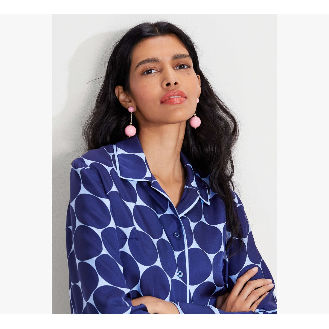 Joy Dot Silk Twill Shirt