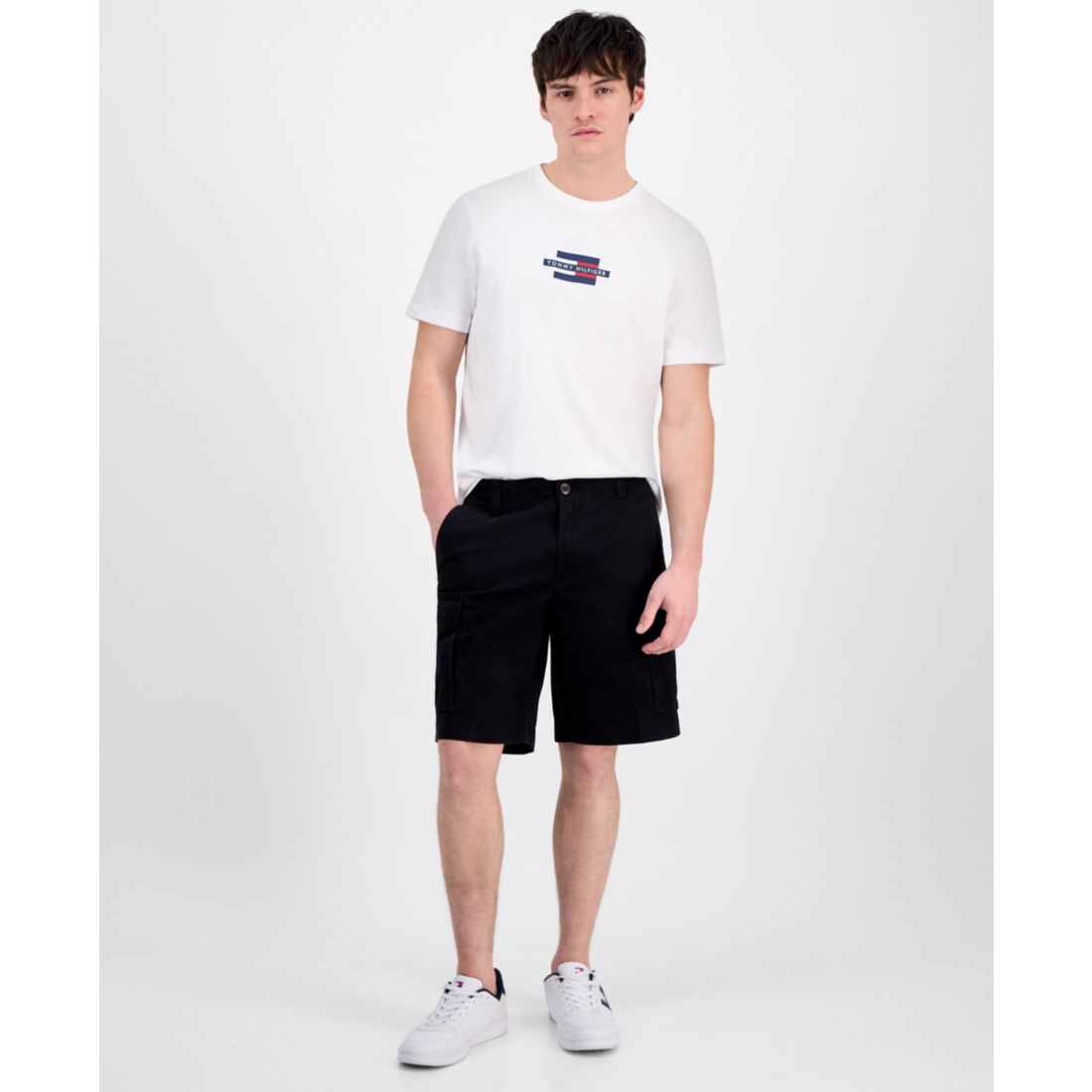 Tommy Hilfiger Men's Essential 10" Solid Cargo Shorts