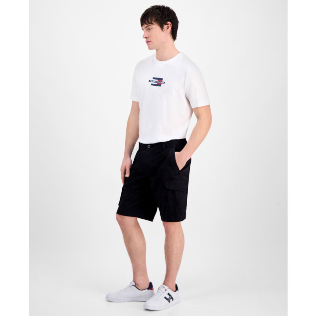 Tommy Hilfiger Men's Essential 10" Solid Cargo Shorts