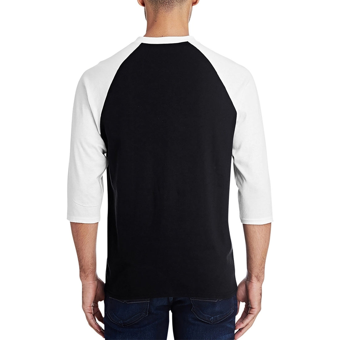 Men's Raglan Baseball Word Art Hustle T-shirt