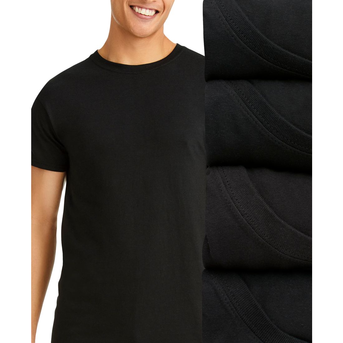 Hanes Men's Ultimate 4-Pk. Moisture-Wicking Stretch T-Shirts