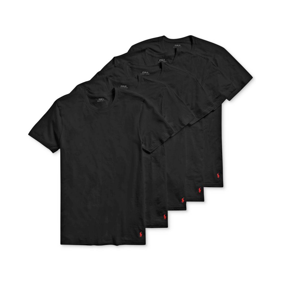 Polo Ralph Lauren Men's 5-Pack Crew-Neck Undershirts