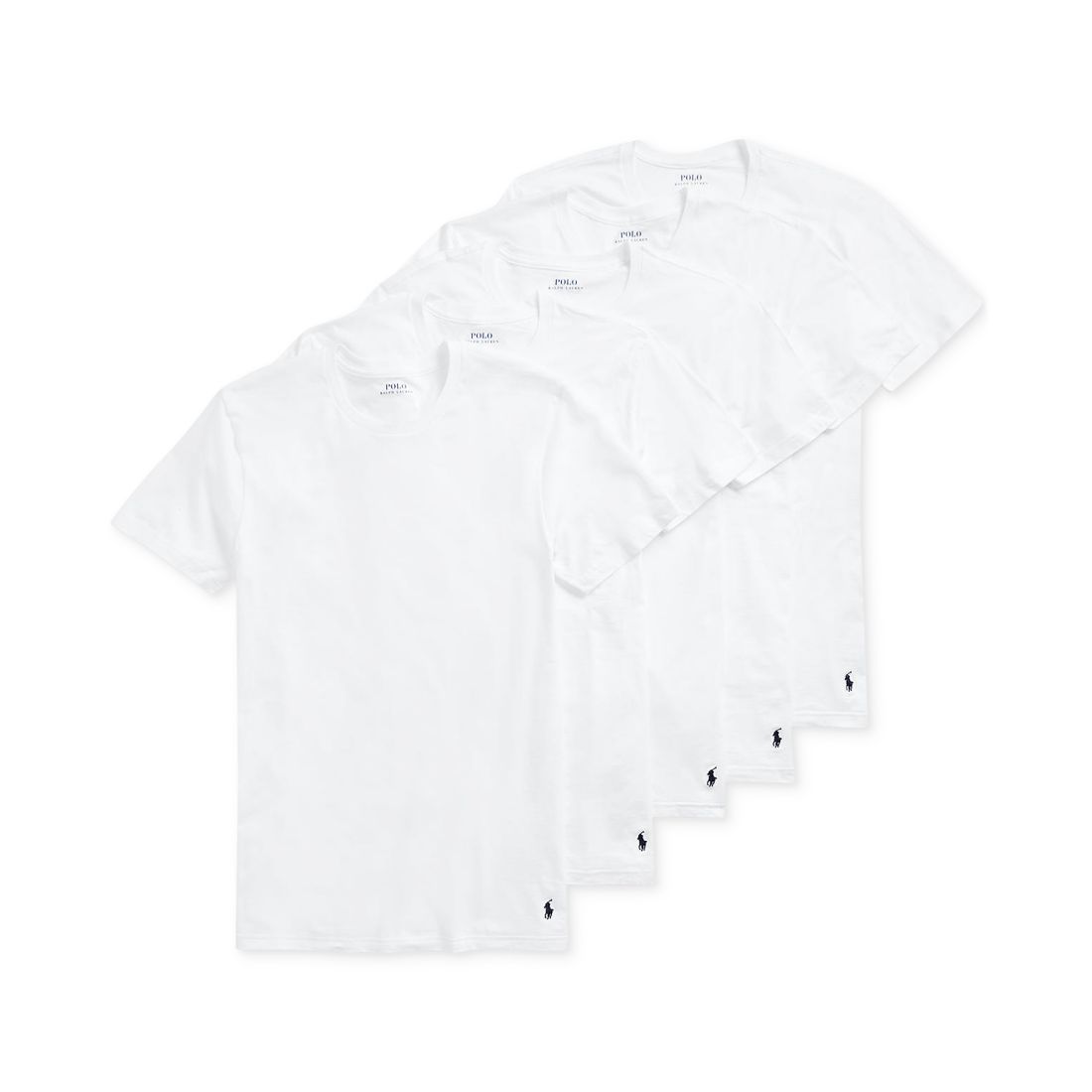 Polo Ralph Lauren Men's 5-Pack Crew-Neck Undershirts