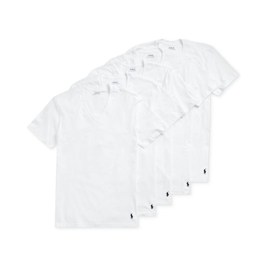 Polo Ralph Lauren Men's 5-Pack Classic-Fit V-Neck Undershirts