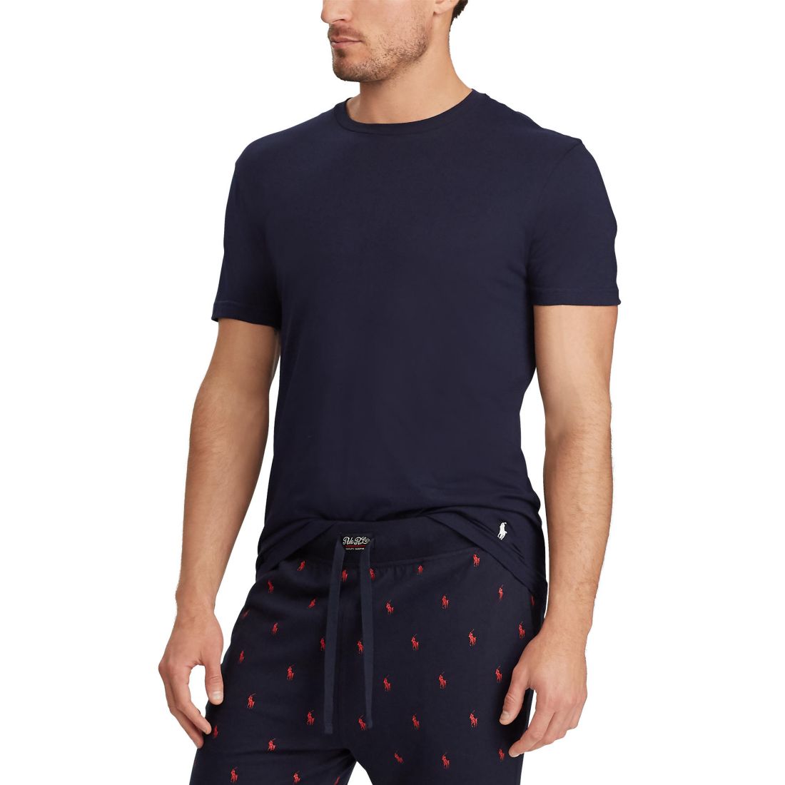 Polo Ralph Lauren Men's 3-Pack Slim Fit Crewneck Undershirt - Andover / Bali Blue / Cruise Navy
