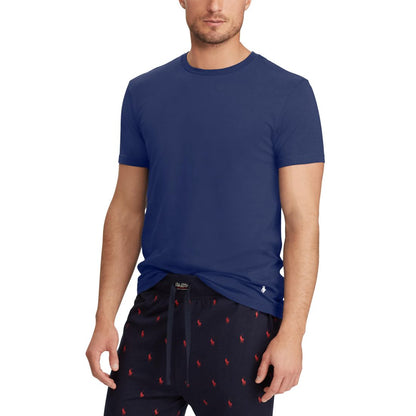 Polo Ralph Lauren Men's 3-Pack Slim Fit Crewneck Undershirt - Andover / Bali Blue / Cruise Navy