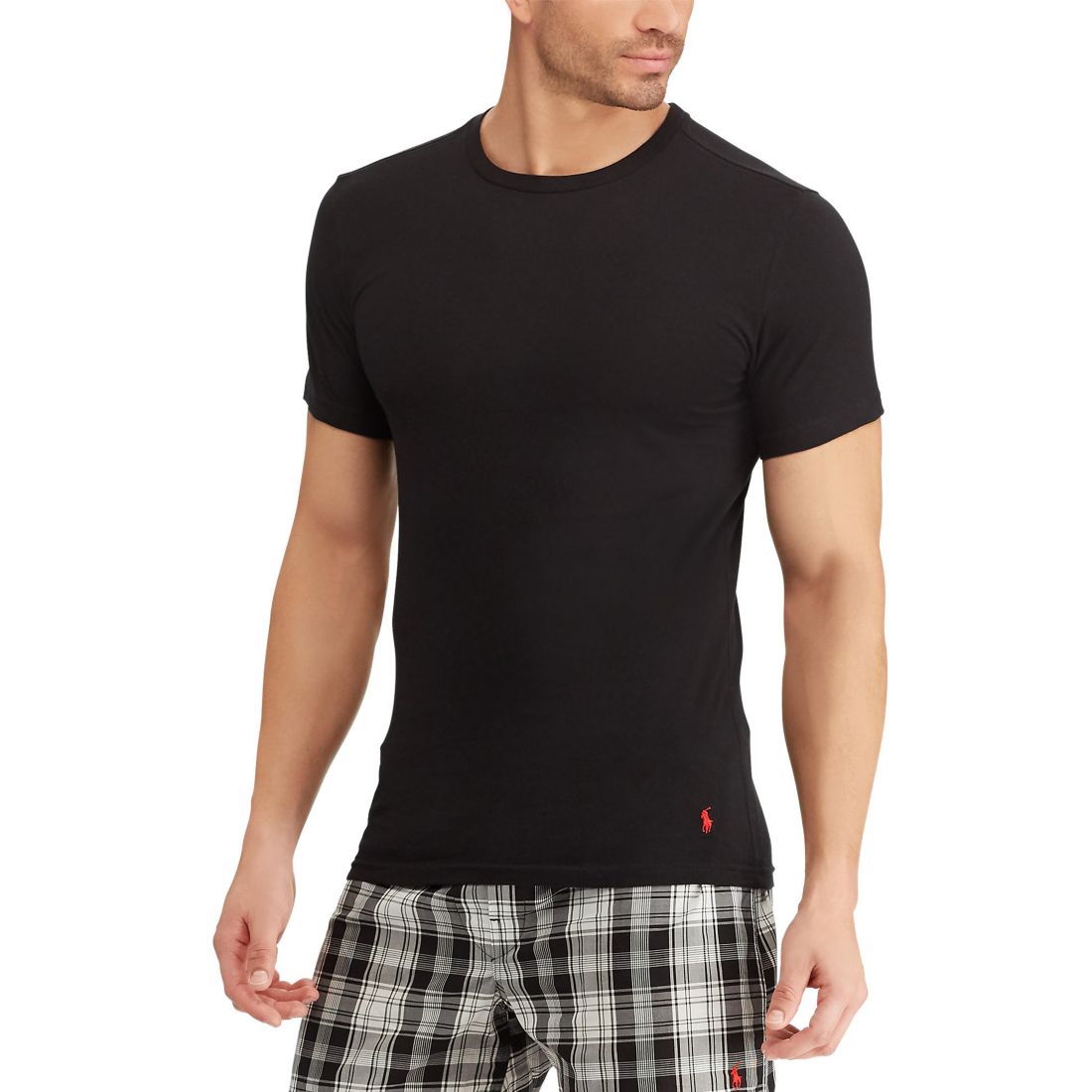 Polo Ralph Lauren Men's 3-Pack Slim Fit Crewneck Undershirt - Andover / Bali Blue / Cruise Navy