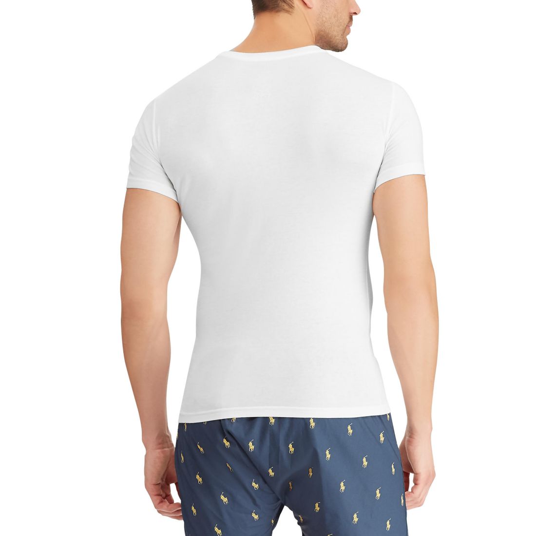 Polo Ralph Lauren Men's 3-Pack Slim Fit Crewneck Undershirt - Andover / Bali Blue / Cruise Navy