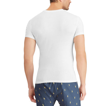 Polo Ralph Lauren Men's 3-Pack Slim Fit Crewneck Undershirt - Andover / Bali Blue / Cruise Navy
