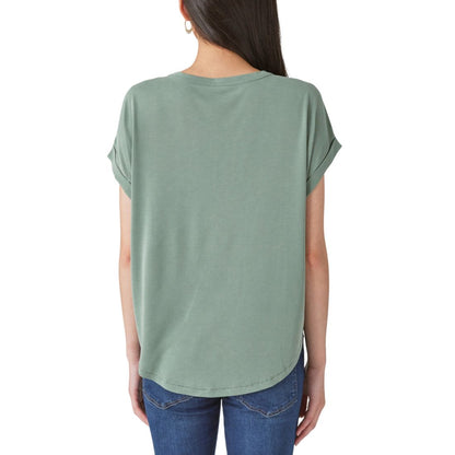 Lucky Brand Women's Short Sleeve Sandwash Dolman Tee
