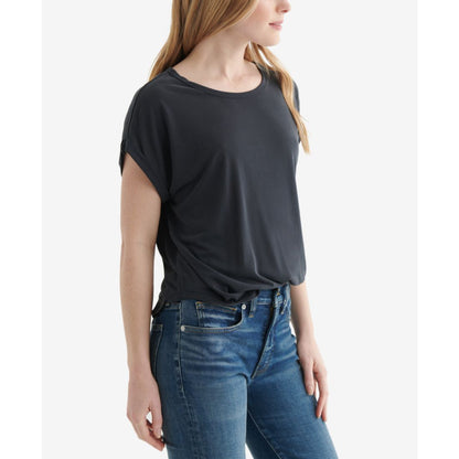 Lucky Brand Women's Short Sleeve Sandwash Dolman Tee