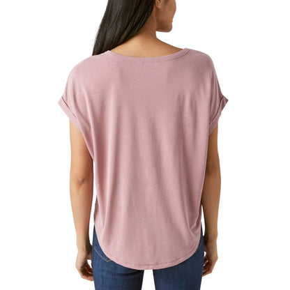 Lucky Brand Women's Short Sleeve Sandwash Dolman Tee