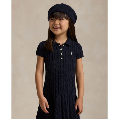 Polo Ralph Lauren Toddler and Little Girls Cable-Knit Cotton Polo Sweater Dress