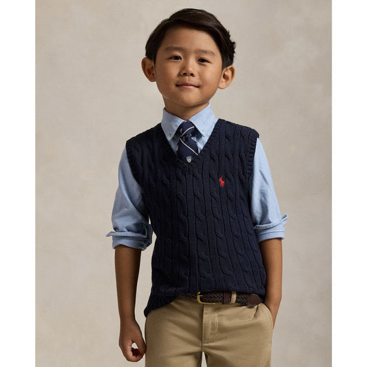 Polo Ralph Lauren Toddler and Little Boys Cable-Knit Sweater Vest