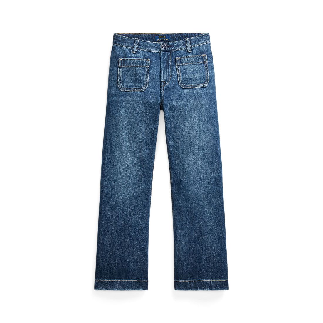 Polo Ralph Lauren Big Girls Logo Wide-Leg Jean