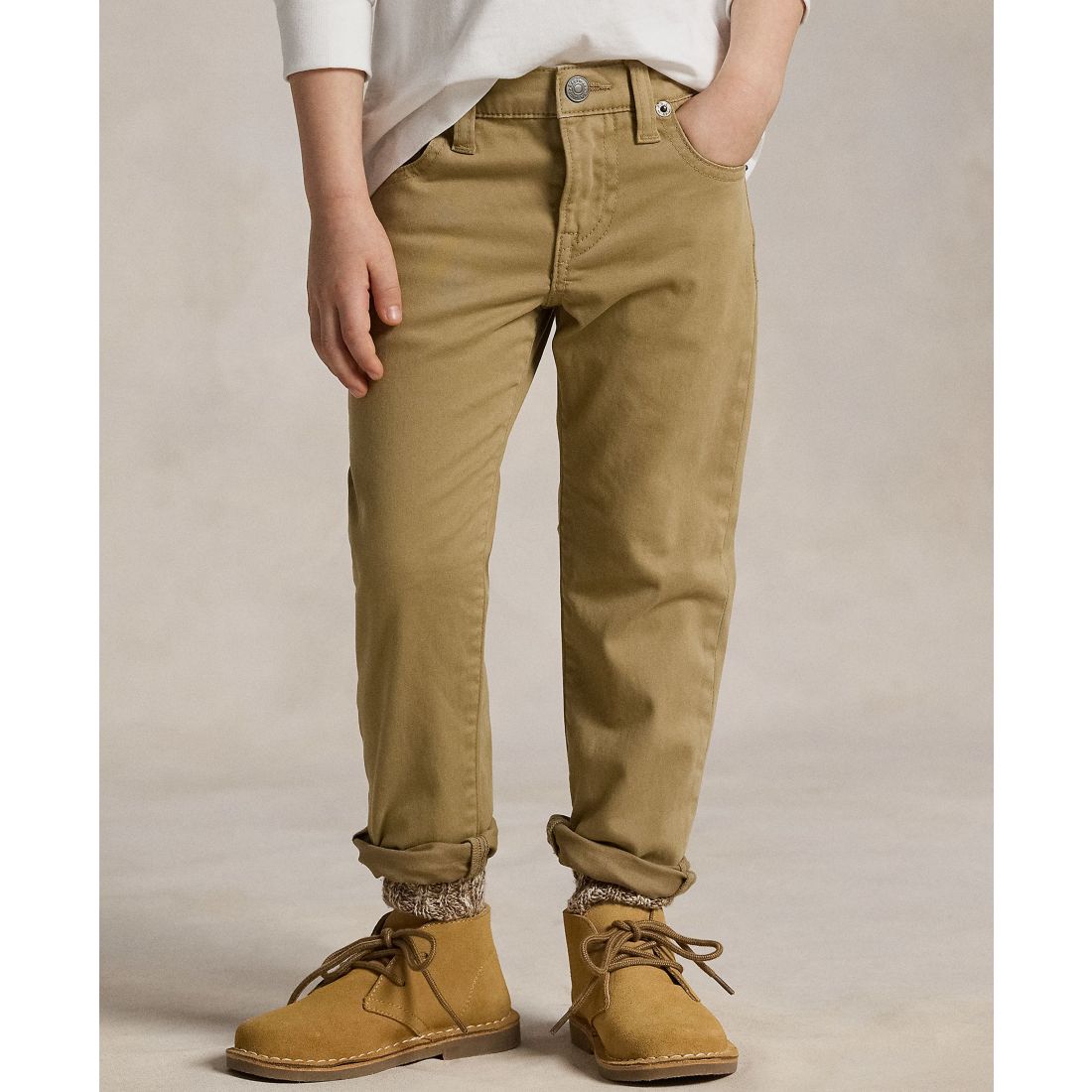 Polo Ralph Lauren Toddler and Little Boys Sullivan Slim Stretch Sateen Pant