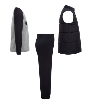 Nike Little Boys 3-Piece Solid Vest, Long Sleeve T-shirt and Pants Set