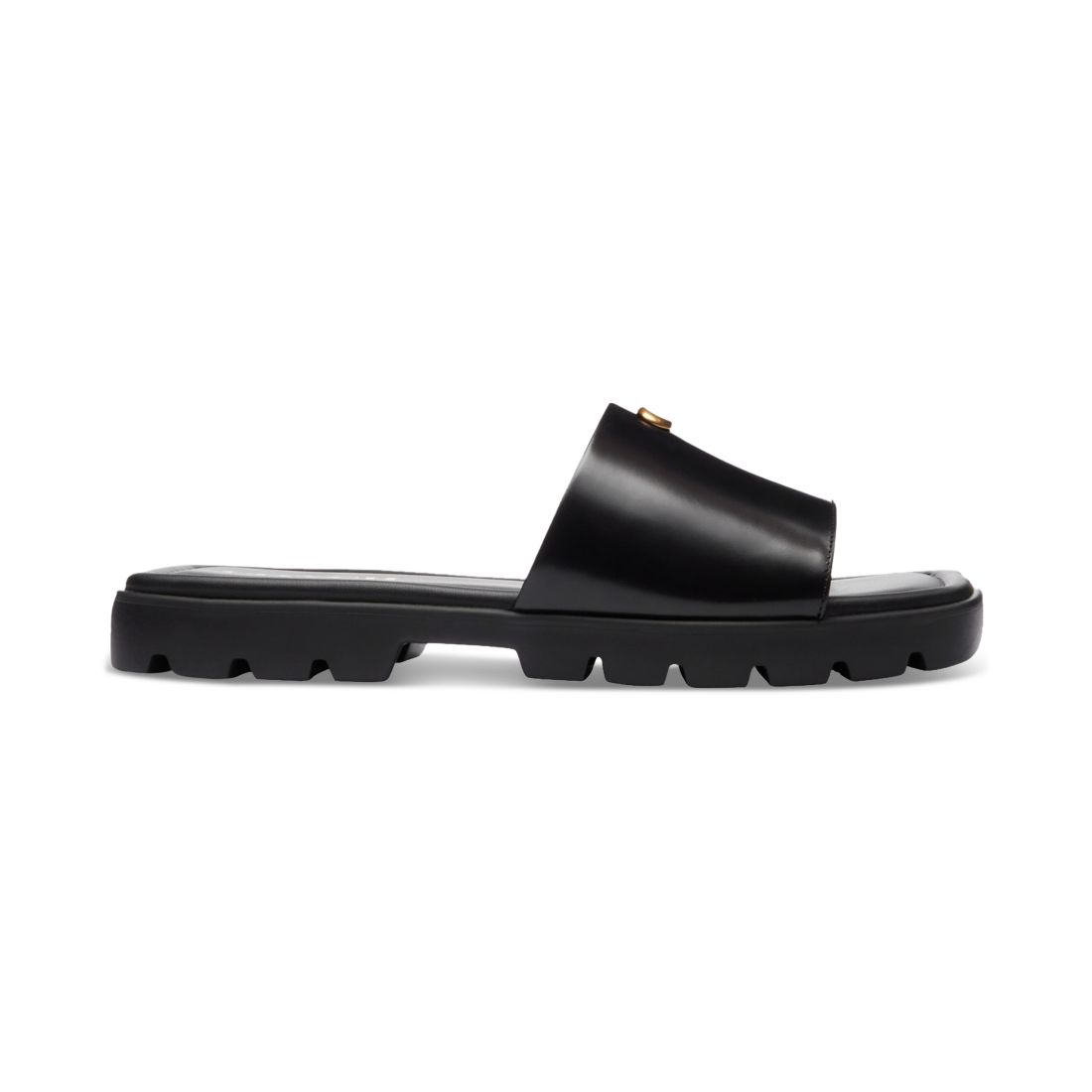 Coach Women's Florence "C" Lug-Sole Slip-On Slide Flat Sandals