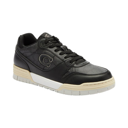 Coach Men's Soho Signature Canvas Sneaker - Charcoal, Black