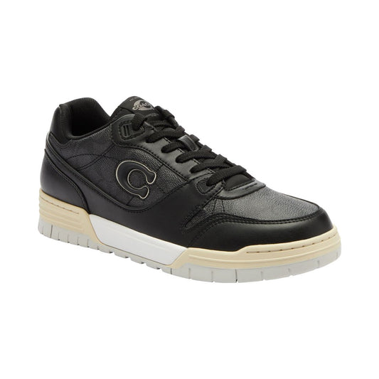 Coach Men's Soho Signature Canvas Sneaker - Charcoal, Black