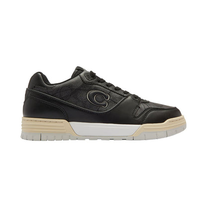 Coach Men's Soho Signature Canvas Sneaker - Charcoal, Black