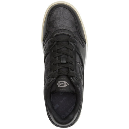 Coach Men's Soho Signature Canvas Sneaker - Charcoal, Black