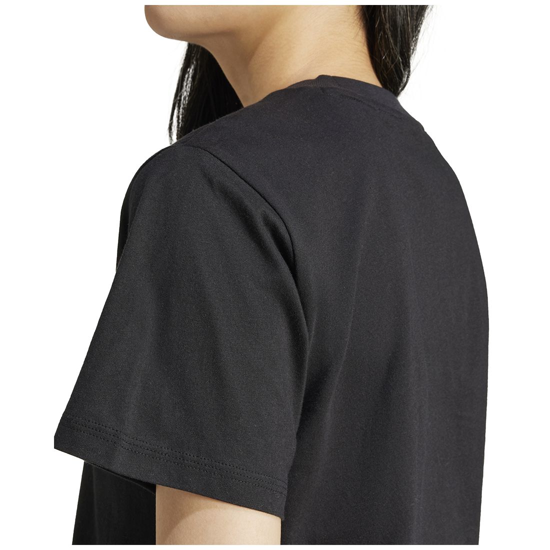 adidas Women's Short-Sleeve Cotton Crewneck Logo T-Shirt