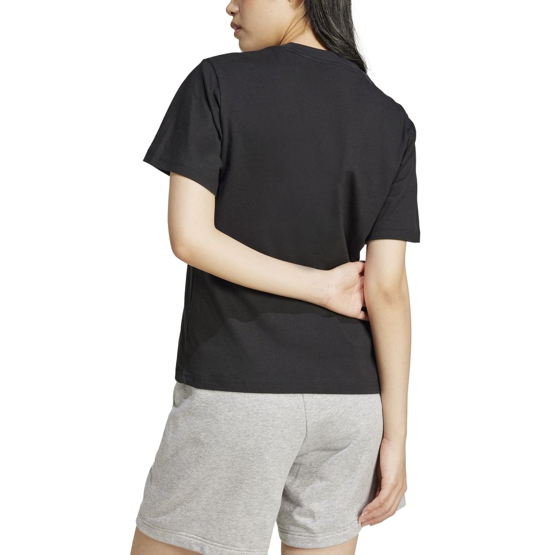 adidas Women's Short-Sleeve Cotton Crewneck Logo T-Shirt